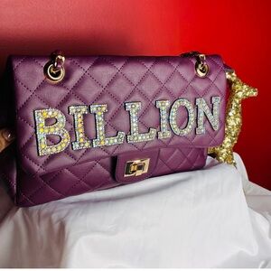 Soulfina Billion Quilted Travel Bag.Wine color